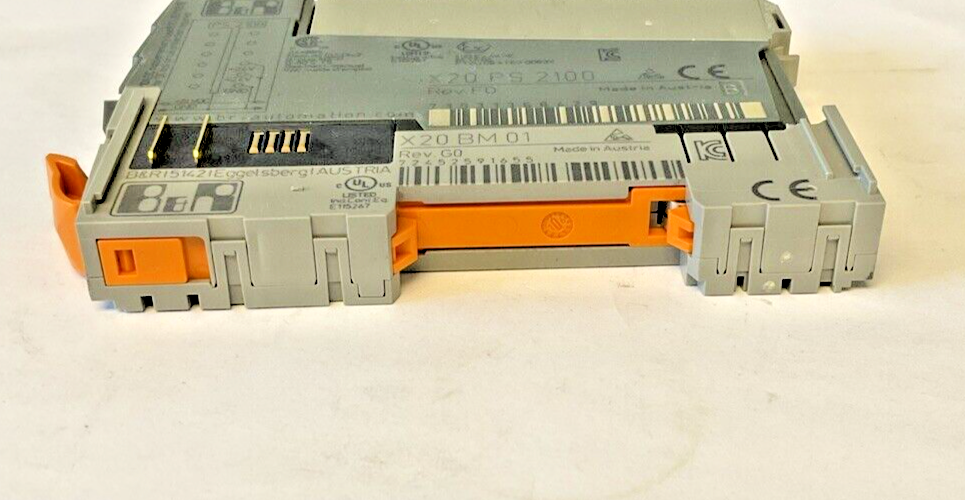 B&R AUTOMATION PLC MODULE POWER SUPPLY X20 PS 2100 REV.F0 X20BM01 REV.G0