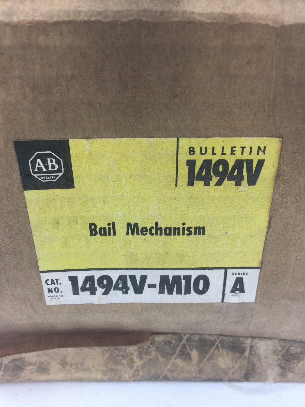 ALLEN BRADLEY 1494V-M10 BAIL MECHANISM SER A