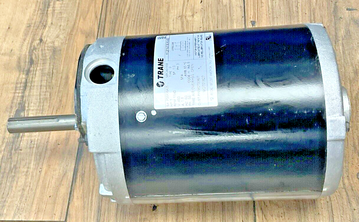 TRANE MOT01827 MOTOR HP1 RPM 1140 60HZ FR 56 PH3 CODE H