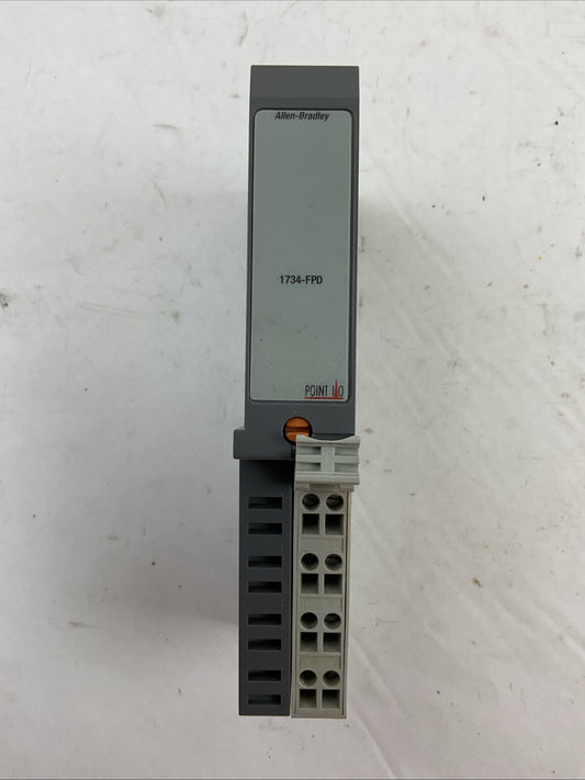 ALLEN BRADLEY 1734-FPD SER B FIELD POWER DISTRIBUTOR 24VDC 120/240VAC 1734-RTB