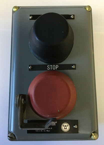WESTINGHOUSE TYPE OT-1 CLASS 15-022 PUSHBUTTON STATION 600VAC/DC