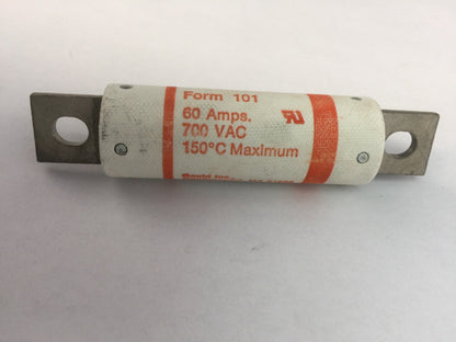GOULD SHAWMUT AMPTRAP A70P60 FUSE 60AMP 700VAC TYPE 4
