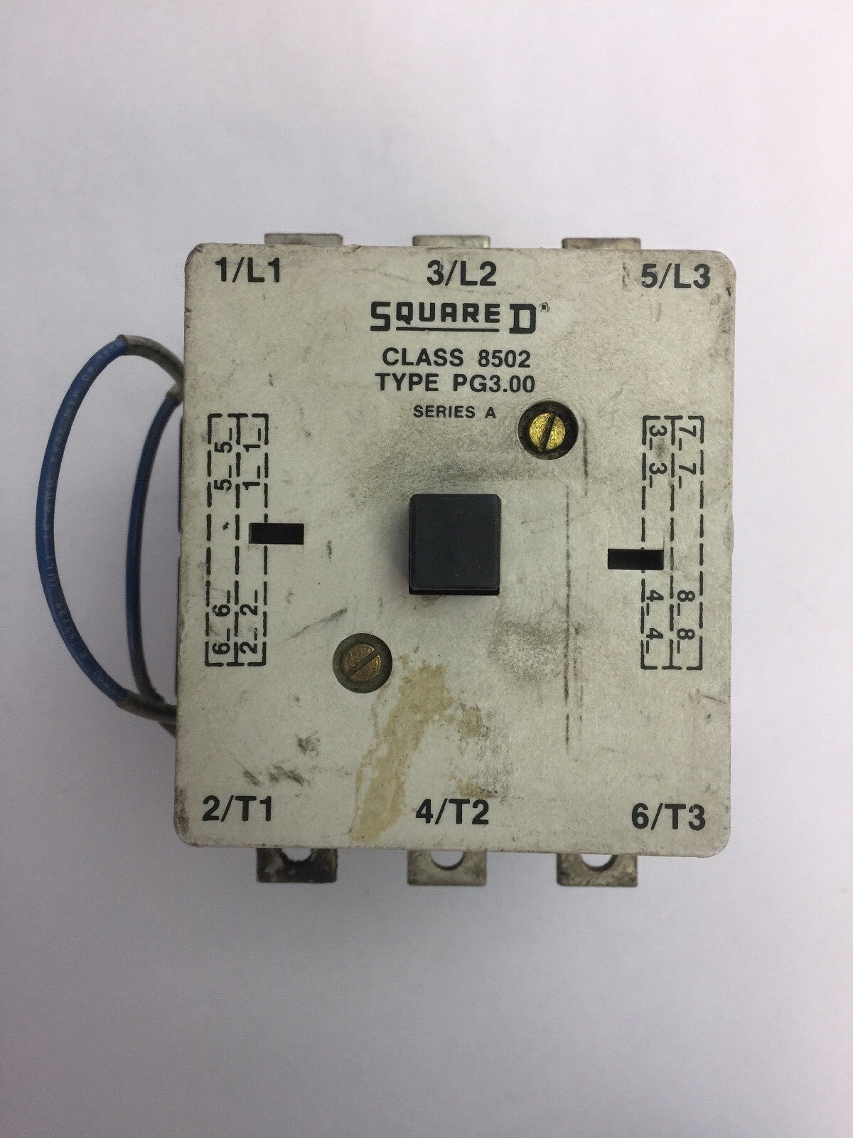 SQUARE D 8502 PG3.00 CONTACTOR 600VAC 100A 60HP 3 POLE 3 PHASE