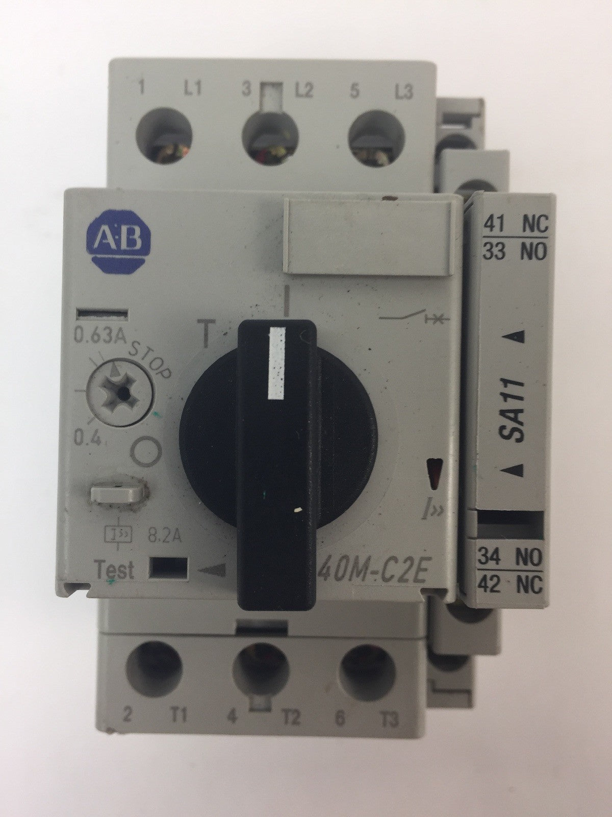 ALLEN BRADLEY 140M-C2E-A63 MOTOR PROTECTOR CIRCUIT BREAKER 0.4-0.63A SER B