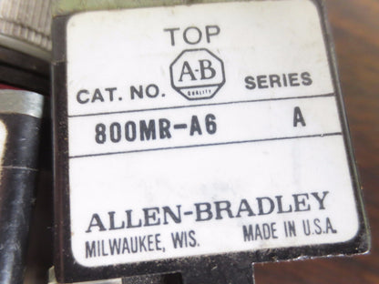 ALLEN-BRADLEY 800MR-A1, 800MR-A2, 800MR-A6 PUSHBUTTONS & 2-POS. SELECTOR SWITCH