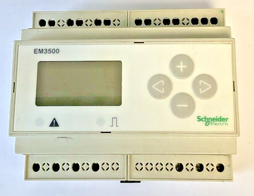 SCHNEIDER ELECTRIC EM3550 COMPACT ENERGY METER HW REV: 01B  0.1A 50/60HZ