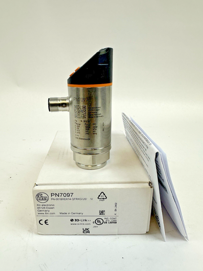 IFM PN7097, PRESSURE SENSOR W/ DISPLAY, PN-001BRER14-QFRKG