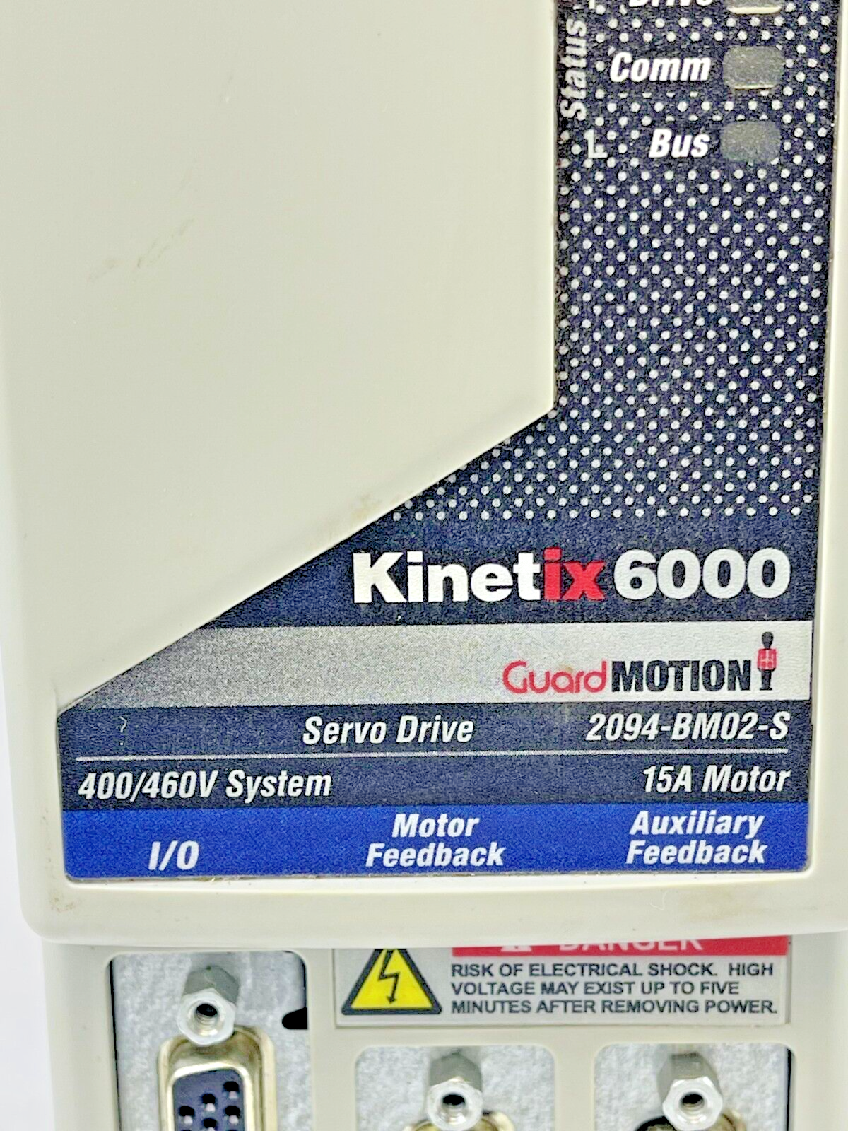 ALLEN BRADLEY 2094-BM02-S SER B KINETIX 6000 AXIS MODULE FIRMWARE VER 1.122