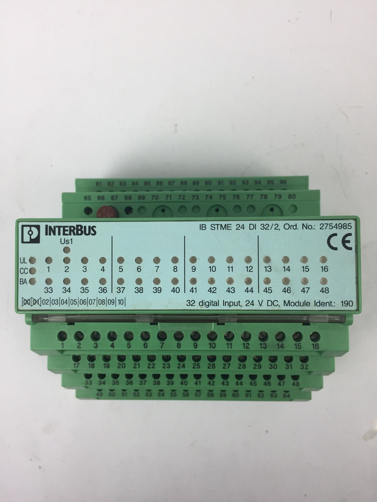PHOENIX CONTACT IB ST 24 DI 32/2 INTERBUS INPUT MODULE