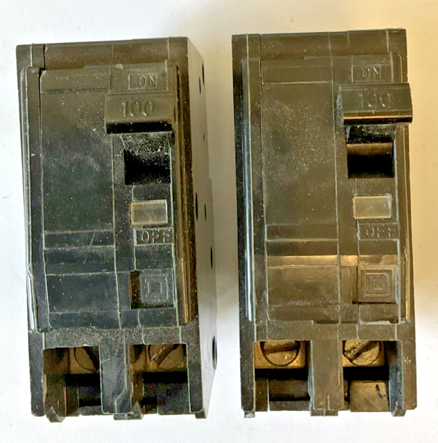 SQUARE D QO2100 CIRCUIT BREAKER 100A 120/240VAC 50/60HZ***LOTOF2***