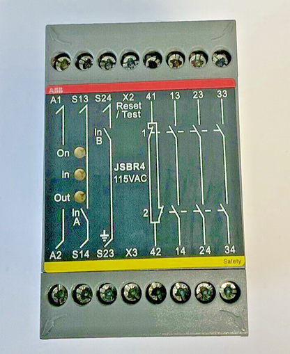 ABB 2TLA010002R0400 SAFETY RELAY 115VAC JSBR4