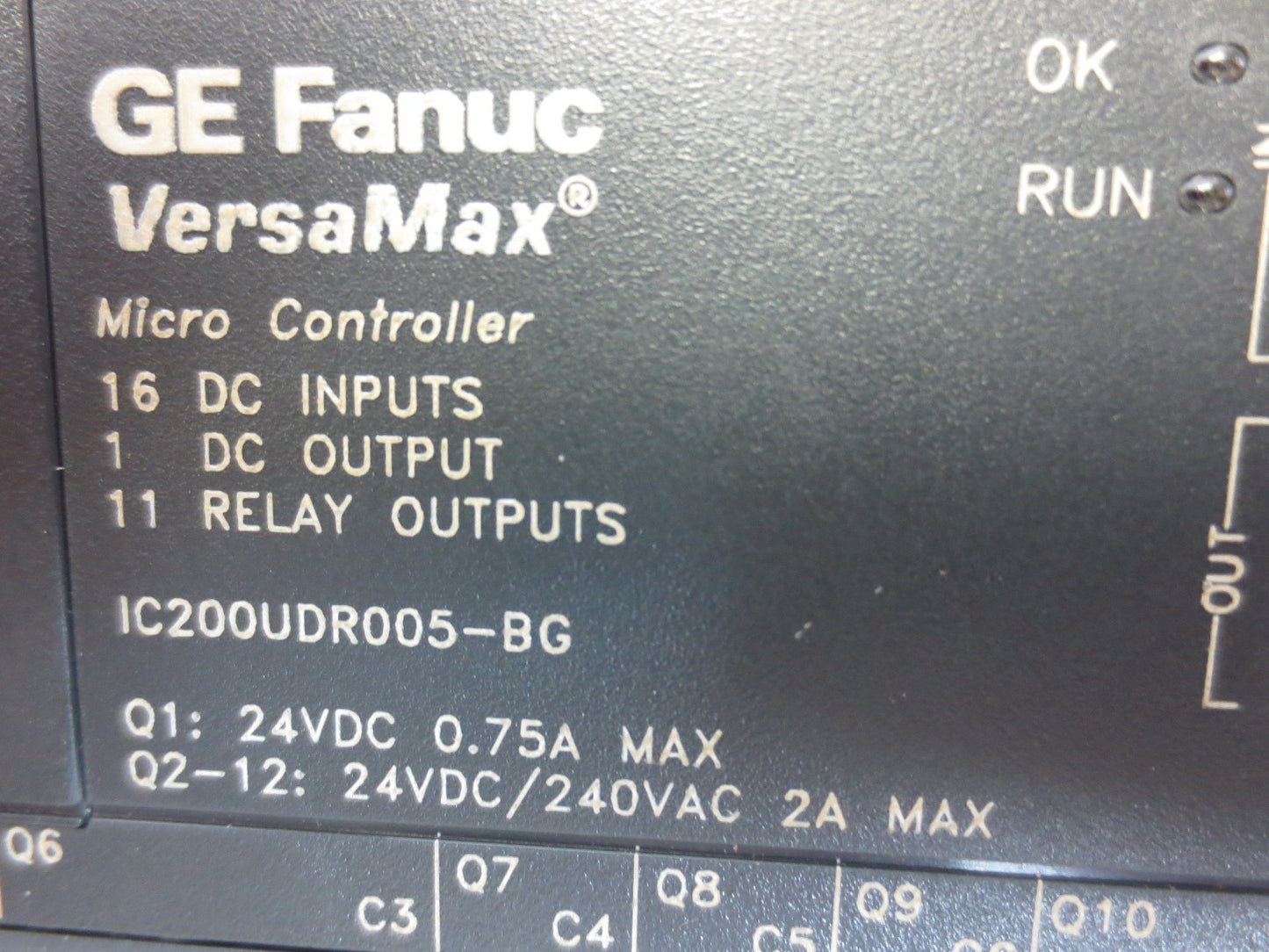GE FANUC IC200UDR005-BG VERSAMAX MICRO CONTROLLER 24VDC