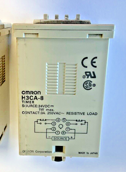OMRON H3CA-8 TIMER 24VDC 250VAC 3A ***LOTOF3***