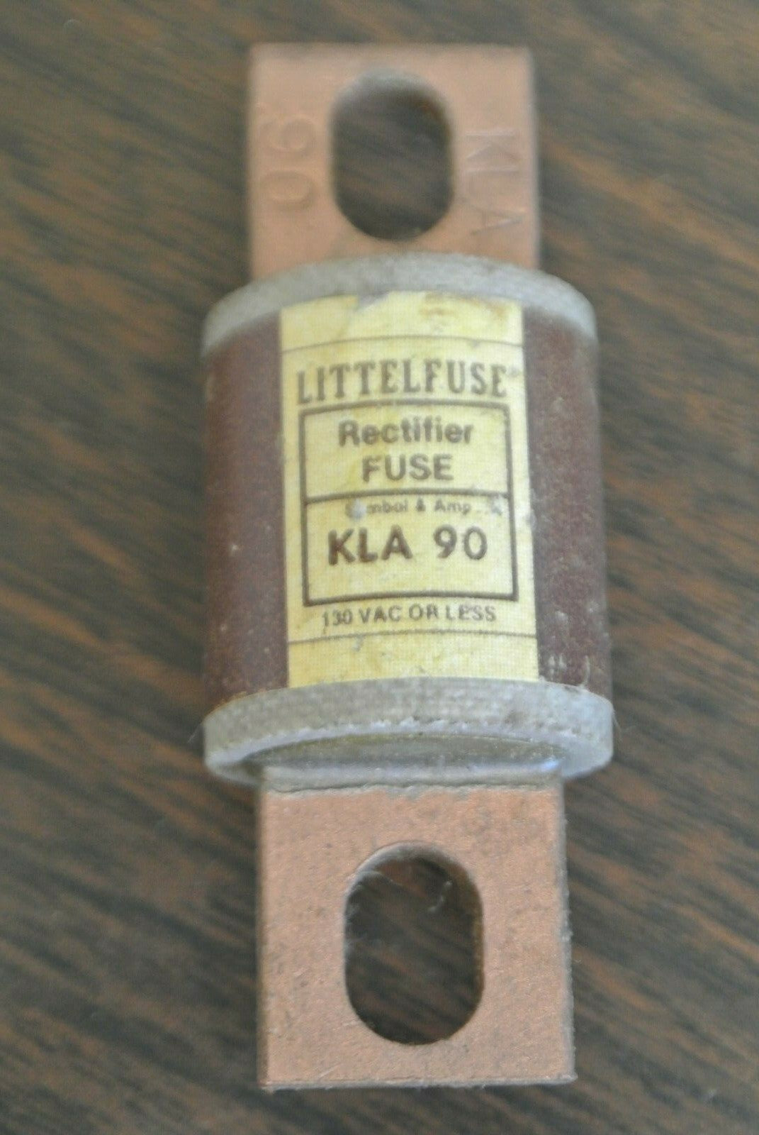 LITTELFUSE KLA90 RECTIFIER FUSE / 90A / 130V / NEW SURPLUS / KLA-90