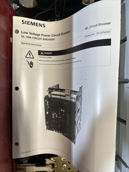 SIEMENS L2A316TGCXXXXXN 1600A 635VAC INTEGRATED CUBICLE BUS