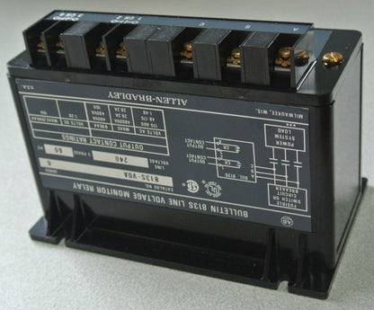 ALLEN-BRADLEY 813S-VOA Ser. B LINE VOLTAGE MONITOR RELAY 240V, 60Hz NEW SURPLUS