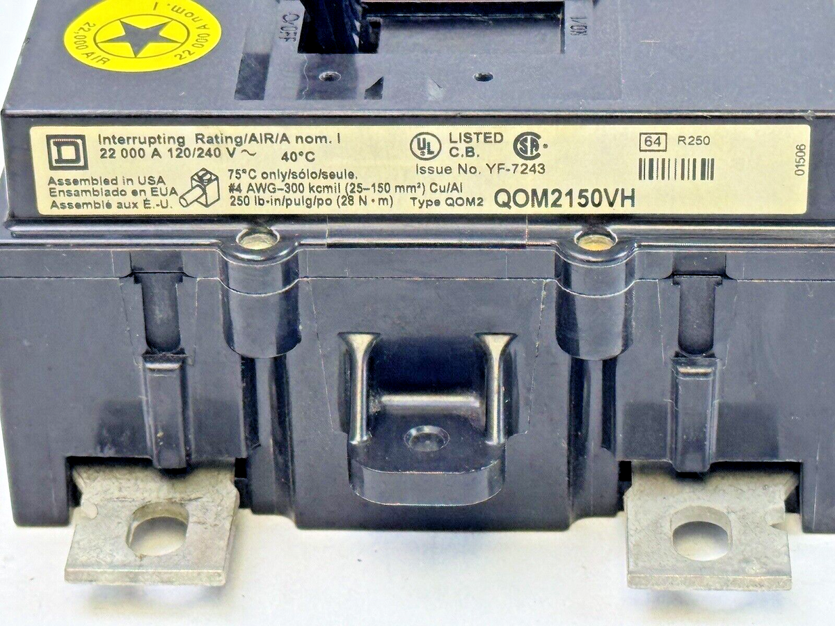 SQUARE D - QOM2150VH - MAIN CIRCUIT BREAKER - 2 POLE/ 150 A/ 240 VAC