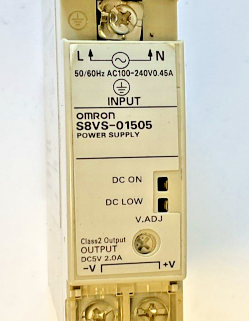 OMRON S8VS-01505 / ED2 POWER SUPPLY 5VDC 2.0A 50/60HZ