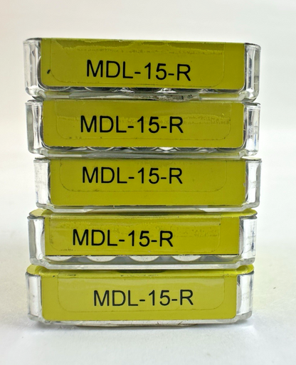 EATON BUSSMANN MDL-15-R GLASS TIME DELAY FUSE 15A 32V 5 PACK LOT OF 5