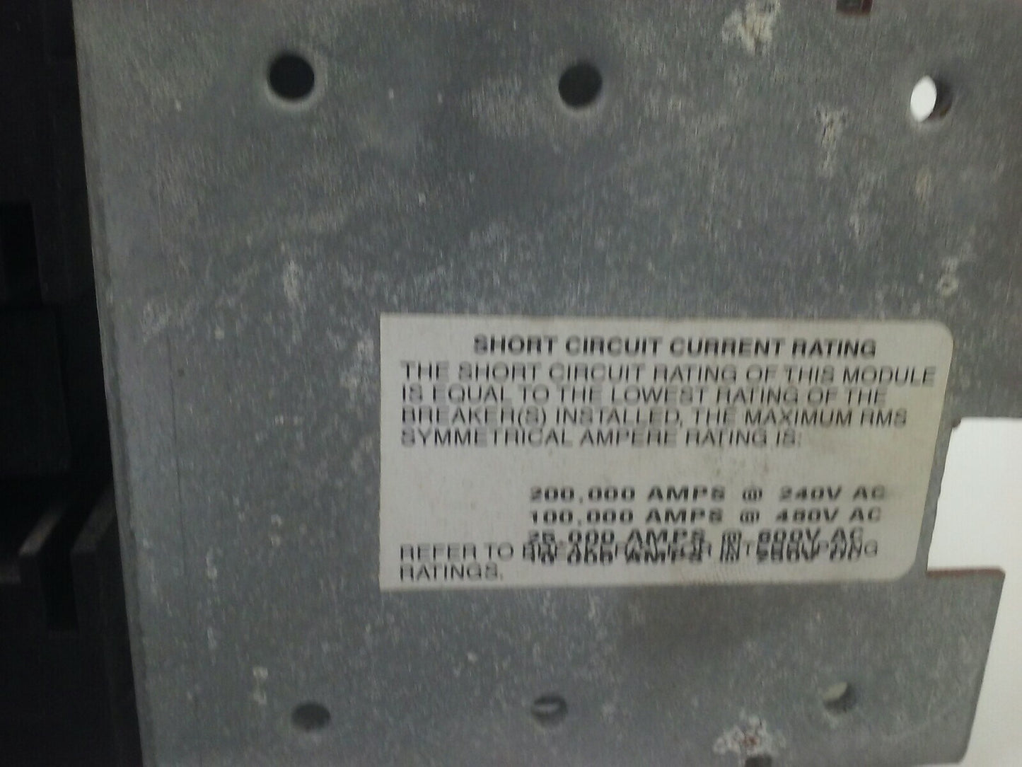 GENERAL ELECTRIC AMC4SE MOD. 1  SPECTRA SER. CIRCUIT BREAKER MODULE 300A 600V 4P