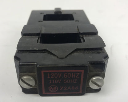 ALLEN BRADLEY 72A86 COIL 120V 60HZ 110V 50HZ
