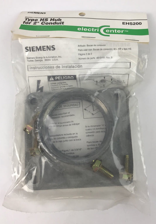 Siemens EHS200 Type HS Hub For 2" Conduit