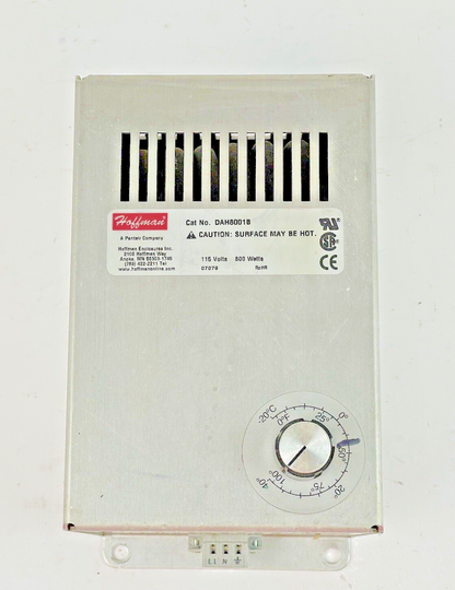 HOFFMAN - DAH8001B - FAN FORCED ENCLOSURE HEATER - 115 V, 800 WATTS, 0° to 100°F