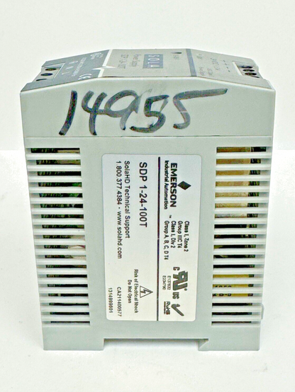 SOLA / EMERSON - SDP 1-24-100T - POWER SUPPLY - 24VDC,1.3 A/ 230VAC,0.7A 50/60Hz