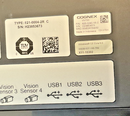 COGNEX VISION VIEW 700 825-0240-1R C DISPLAY PANEL 24VDC