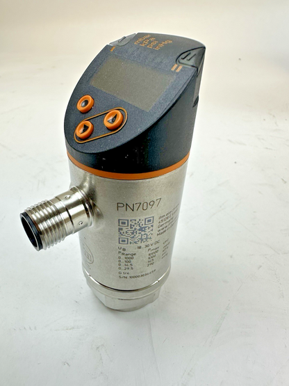 IFM PN7097, PRESSURE SENSOR W/ DISPLAY, PN-001BRER14-QFRKG