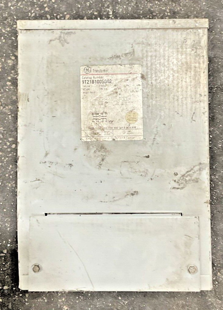 GENERAL ELECTRIC 9T21B1005G02 TRANSFORMER 7.50KVA TYPE QM 1PH