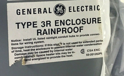 GENERAL ELECTRIC CR341C114BAA1AA PUMP PANEL 460/480V 60HZ TYPE 3R