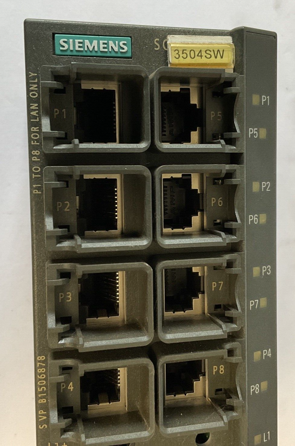 SIEMENS 108-0BA00-2AA3 ETHERNET SWITCH 24VDC  0.15A