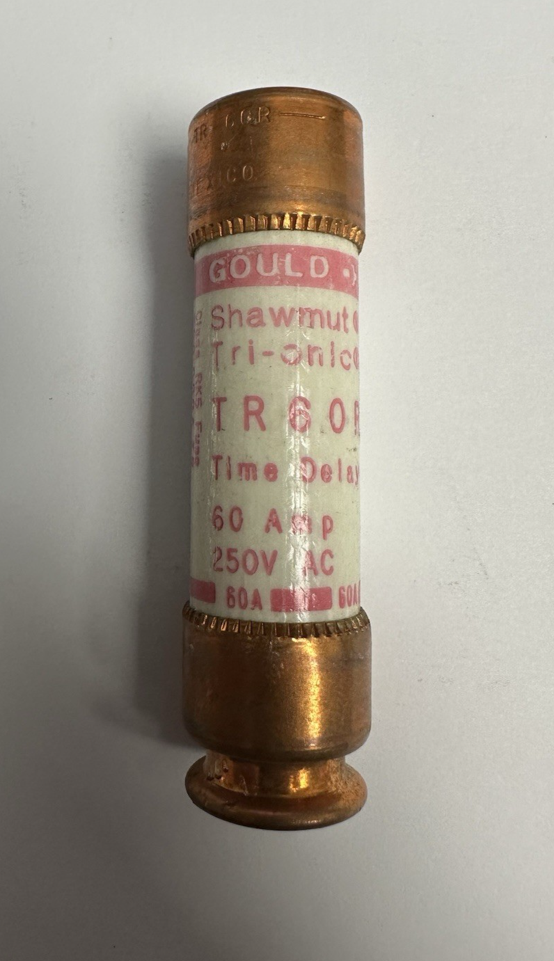 GOULD SHAWMUT TR60R TIME DELAY FUSE 60A 250V LOT OF 3