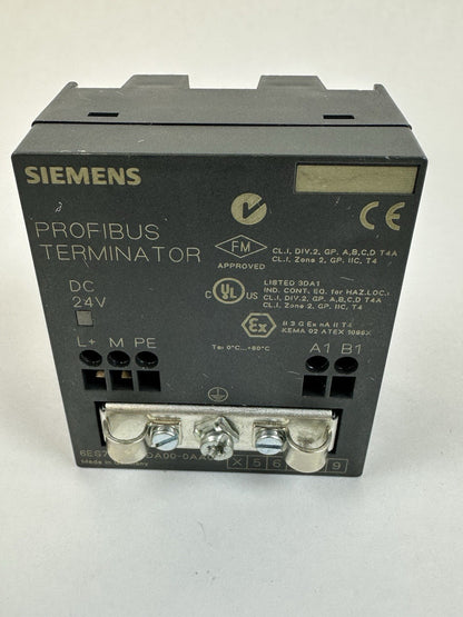 SIEMENS 6ES7 972-0DA00-0AA0 PROFIBUS TERMINATOR MODULE 24 VDC