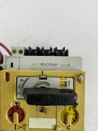 ALLEN BRADLEY STARTER 190-A40 120V COIL 190-P060 190-CPS40* 190-A11-11 190-T11-