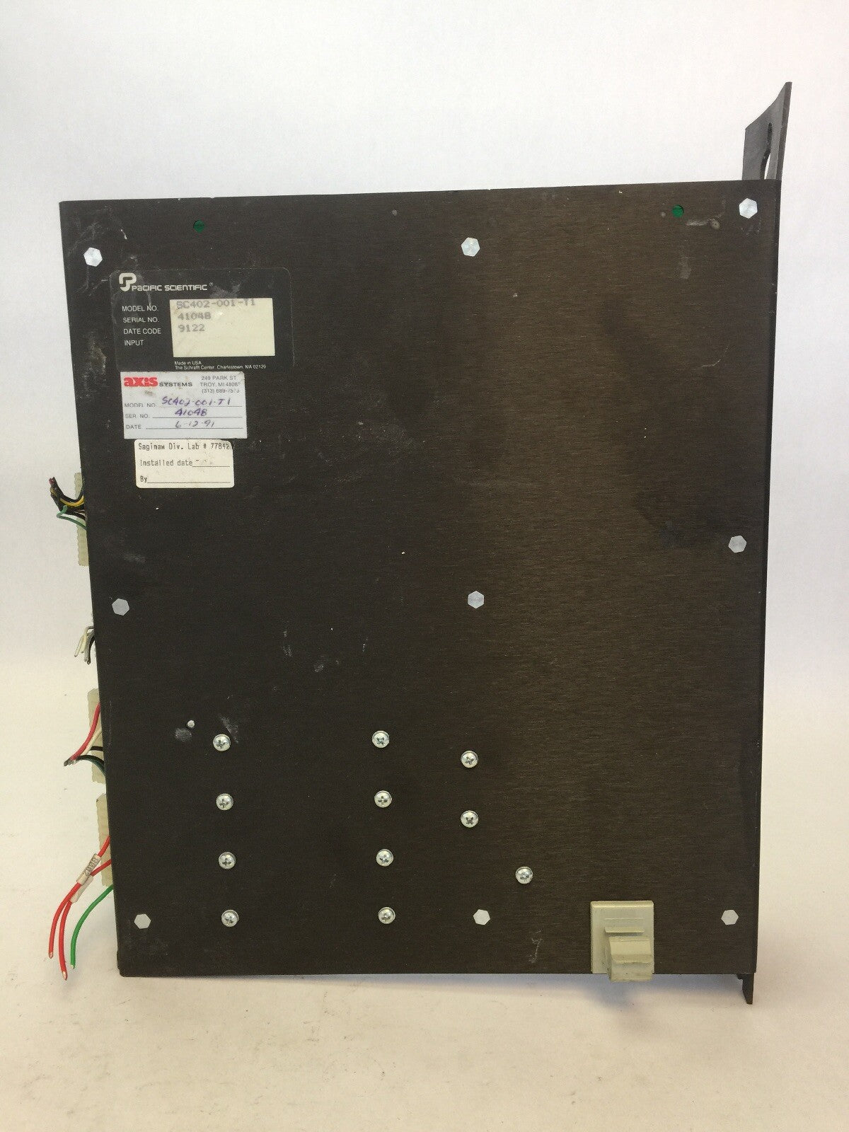 PACIFIC SCIENTIFIC SC402-001-TI SERVO CONTROLLER