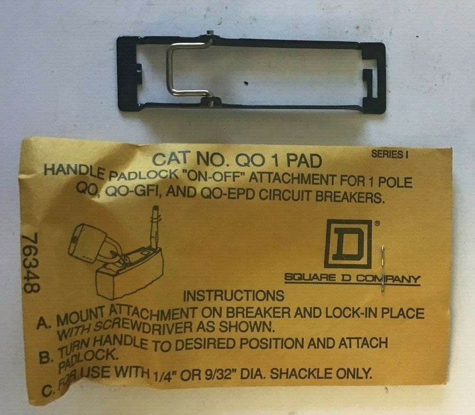 SQUARE D QO 1 HANDLE PADLOCK "ON-OFF" ****LOTOF5***