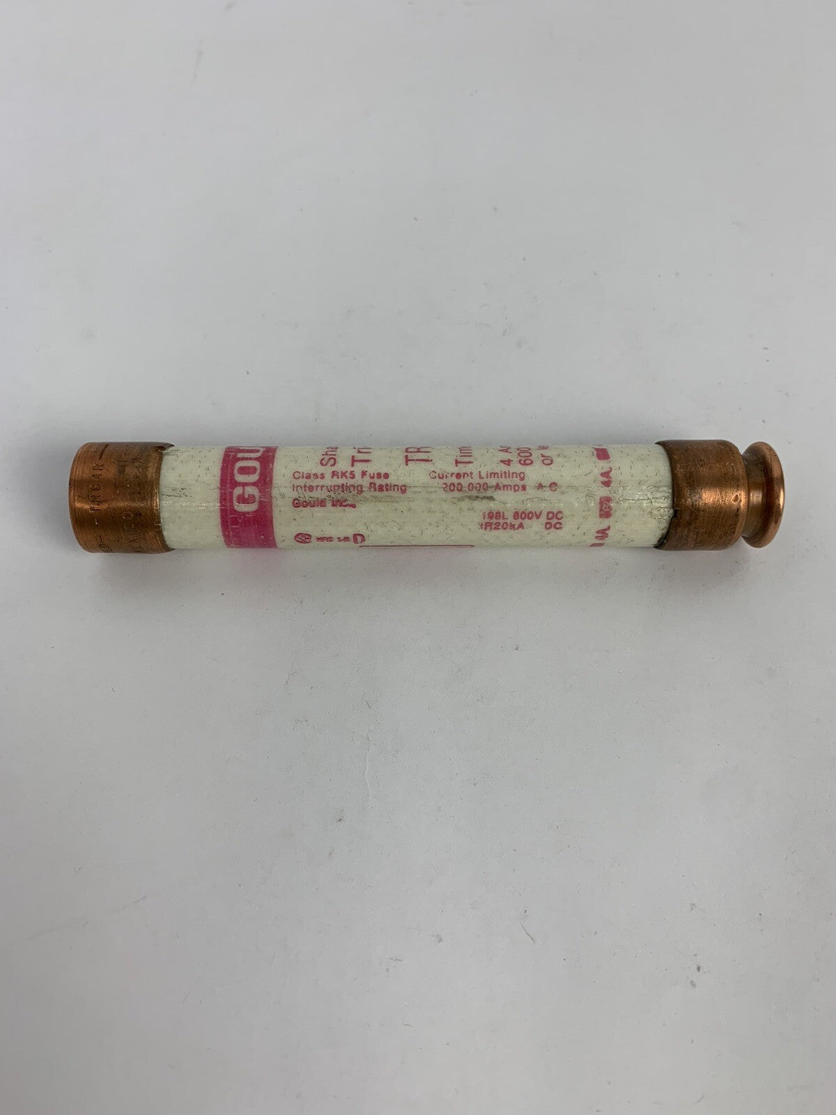 Gould Shawmut Tri-Onic TRS4R 4A 600V Fuse "Lot of 5"