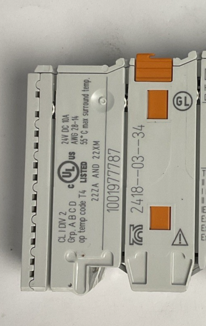 WAGO 750-602 POWER SUPPLY MODULE 24VDC ***LOT OF 2***
