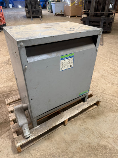 HEVI-DUTY T2H75S TRANSFORMER 3PH 75KVA H.V. 480 DELTA L.V. 208Y/120