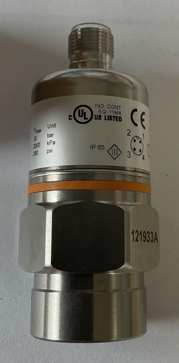 IFM PA3226 TRANSMITTER 32VDC 290PSI 20BAR 2000KPA  1/4NPT