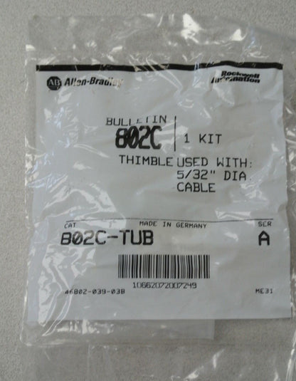 BOX of 10 / ALLEN-BRADLEY 802C-TUB / THIMBLE KITS for 802C-TCB-** / NEW SURPLUS