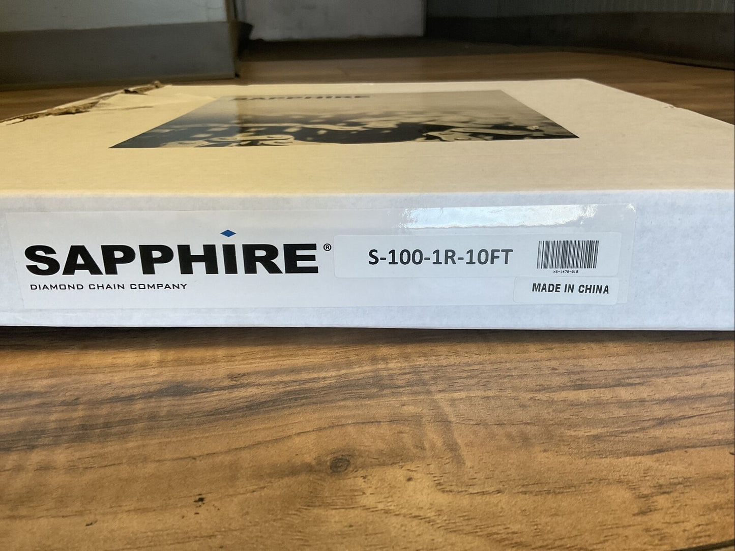 SAPPHIRE S-100-1R-10FT ROLLER CHAIN # 100-1 RIV 31.75mm X 18.9mm X 10FEET