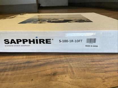 SAPPHIRE S-100-1R-10FT ROLLER CHAIN # 100-1 RIV 31.75mm X 18.9mm X 10FEET