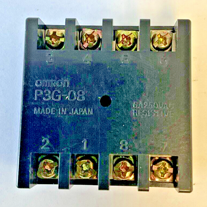 OMRON P3G-08RELAY SOCKET BASE 6A250VAC ***LOTOF7***
