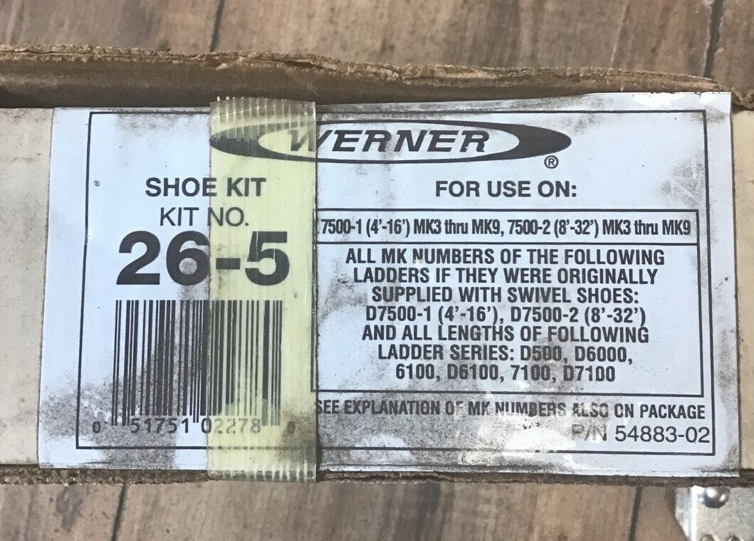 WERNER 26-5 SHOE KIT FOR LADDERS
