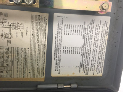 Allen Bradley 512-BJB-6-24 Combination Motor Controller with Control Transformer