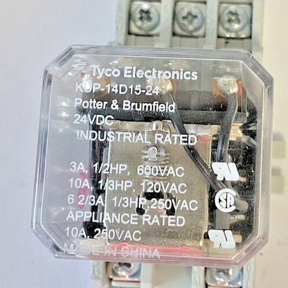 TYCO KUP-14D15-24 RELAY 24VDC W/ ALLEN BRADLEY 700-HN154 SER.A  15A ***LOTOF4***