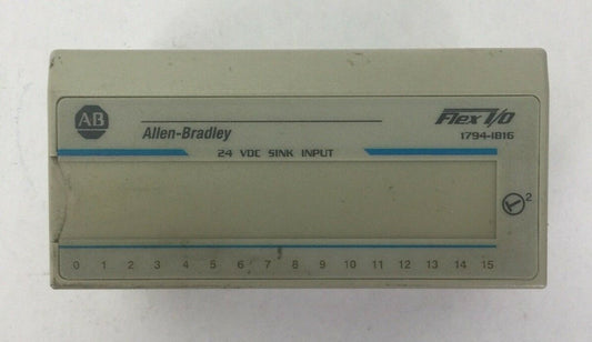 ALLEN BRADLEY 1794-IB16 24VDC SINK INPUT MODULE SER A REV A01 F/W REV NO F/W